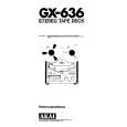 Cover page of AKAI GX-636 Owner's Manual