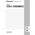 Cover page of PIONEER CDJ-1000MK2/WAXJ Owner's Manual