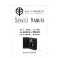 Cover page of KENWOOD KL-7707X Service Manual