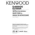 Cover page of KENWOOD EZ700SR Owner's Manual