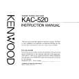 Cover page of KENWOOD KAC-520 Owner's Manual