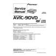 Cover page of PIONEER AVIC9DVD Service Manual