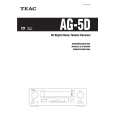 Cover page of TEAC AG5D Owner's Manual