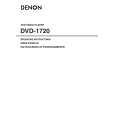 Cover page of DENON DVD-1720 Owner's Manual