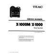 Cover page of TEAC X1000M Service Manual