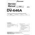 Cover page of PIONEER DV-646A Service Manual