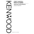 Cover page of KENWOOD KR-V7050 Owner's Manual