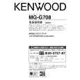 Cover page of KENWOOD MG-G708 Owner's Manual