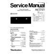 Cover page of TECHNICS RS-X101 Service Manual