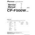 Cover page of PIONEER CP-F500W/XCN Service Manual