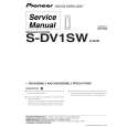 Cover page of PIONEER S-DV1SW/XJC/E Service Manual