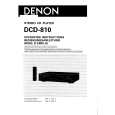 Cover page of DENON DCD-810 Owner's Manual