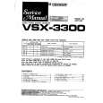 Cover page of PIONEER VSX3300S Service Manual