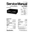 Cover page of TECHNICS RS-X950 Service Manual
