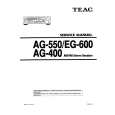 Cover page of TEAC AG-550EG Service Manual