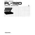 Cover page of PIONEER PL-112D Owner's Manual
