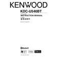 Cover page of KENWOOD KDC-U546BT Owner's Manual