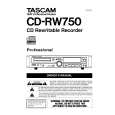 Cover page of TEAC CD-RW750 Owner's Manual