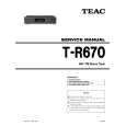 Cover page of TEAC T-R670 Service Manual