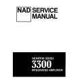 Cover page of NAD 3300 Service Manual