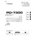 Cover page of PIONEER PD7300 Owner's Manual