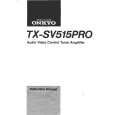 Cover page of ONKYO TX-SV515PRO Owner's Manual