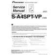 Cover page of PIONEER S-A4SPT-VP/XTW/E5 Service Manual