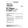 Cover page of PIONEER SJ760V XMA/E Service Manual