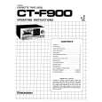 Cover page of PIONEER CT-F900 Owner's Manual