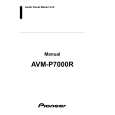 Cover page of PIONEER AVM-P7000R Owner's Manual