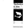 Cover page of TECHNICS SL-B202 Owner's Manual
