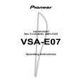 Cover page of PIONEER VSA-E07/HY Owner's Manual