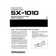 Cover page of PIONEER SX-1010 Owner's Manual