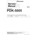 Cover page of PIONEER PDK-5005/WL Service Manual