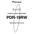 Cover page of PIONEER PDR-19RW/KU/CA Owner's Manual