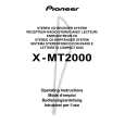 Cover page of PIONEER X-MT2000 Owner's Manual