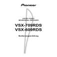 Cover page of PIONEER VSX-709RDS/MYXJIGR Owner's Manual