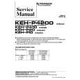 Cover page of PIONEER KEHP4110 X1IN/EE Service Manual
