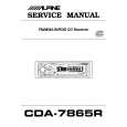 Cover page of ALPINE CDA7865R Service Manual
