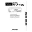 Cover page of PIONEER A-X430 Owner's Manual