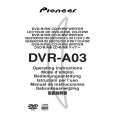 Cover page of PIONEER DVR-A03/KB Owner's Manual