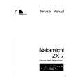 Cover page of NAKAMICHI ZX7 Service Manual