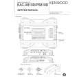 Cover page of KENWOOD KACX810D Service Manual