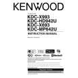 Cover page of KENWOOD KDC-MP642U Owner's Manual