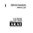 Cover page of AKAI GXC-704D Service Manual