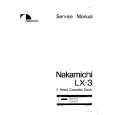 Cover page of NAKAMICHI LX3 Service Manual
