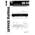 Cover page of KENWOOD KVC-570 Service Manual
