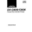 Cover page of ONKYO DXC606 Owner's Manual