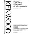 Cover page of KENWOOD KRC880 Owner's Manual