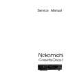 Cover page of NAKAMICHI CASSETTE DECK 1 Service Manual